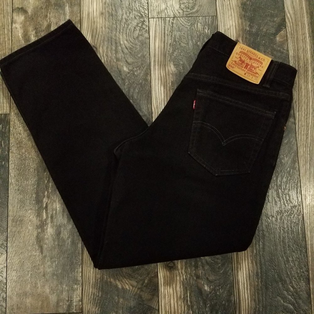 Vintage Levis 550 33x30 Relaxed Fit Black USA Made
